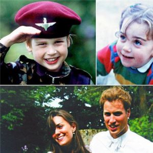 组图：回顾凯特王妃与威廉王子童年成长历程